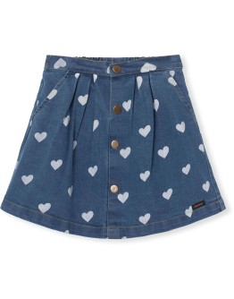 A MONDAY - Zelma skirt - Heart denim