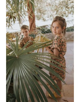 A MONDAY - Niva Dress - Palm print