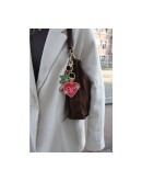 ALL THE LUCK IN THE WORLD - Sleutelhanger met Kraaltjes - Hart