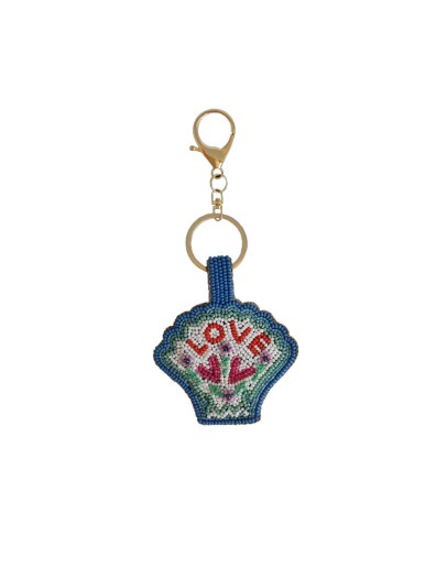 ALL THE LUCK IN THE WORLD - Sleutelhanger met Kraaltjes - Love schelp