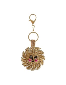ALL THE LUCK IN THE WORLD - Sleutelhanger met Kraaltjes - Lachende Zon