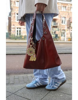 ALL THE LUCK IN THE WORLD - Sleutelhanger met Kraaltjes - Lachende Zon
