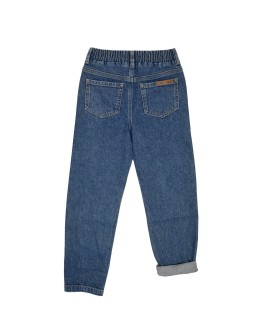 AMMEHOELA - Jeans broek Harley.01 - Mid blue wash