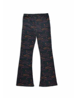 AMMEHOELA - Flared broek Liv.39 - Clouds