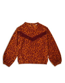 AMMEHOELA - Girls sweater Phoebe.01 - Boho-Leopard