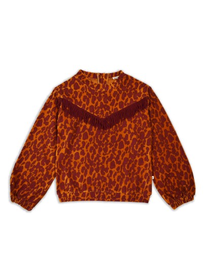 AMMEHOELA - Girls sweater Phoebe.01 - Boho-Leopard
