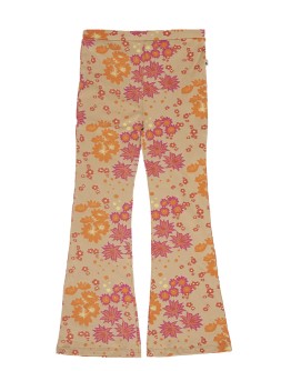 AMMEHOELA - Flared broek Liv.31 - Flowers neon