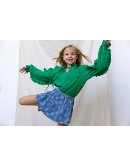 AMMEHOELA - Rok Fiene.03 - Bleached Blue Denim Pattern