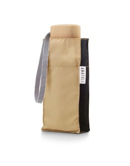 ANATOLE - Two tone Folding compact umbrella - ALICE – Beige & black