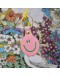 ARK COLOUR DESIGN - Sleutelhanger Smile - Lichtroze