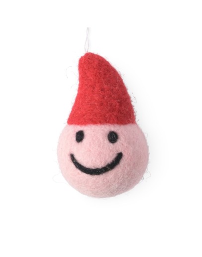 AVEVA DESIGN - LITTLE HANGINGS Smiley santa red AVEVA DESIGN - LITTLE HANGINGS Smiley santa red