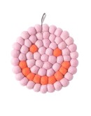 AVEVA DESIGN - Trivet Round SMILEY - Raspberry