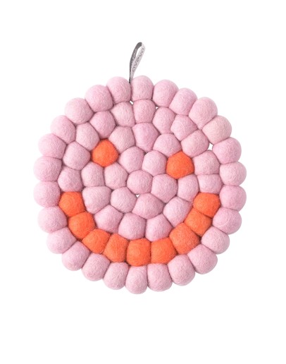 AVEVA DESIGN - Trivet Round SMILEY - Raspberry