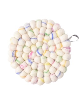AVEVA DESIGN - Trivet Round MARBLE glass-marble