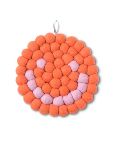 AVEVA DESIGN - Trivet Round SMILEY - Grapefruit