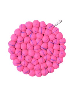 AVEVA DESIGN - Trivet Round MARBLE cerise