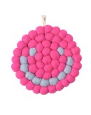AVEVA DESIGN - Trivet Round SMILEY - Cerise