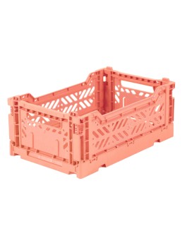 AYKASA - Folding crate Small - Salmon