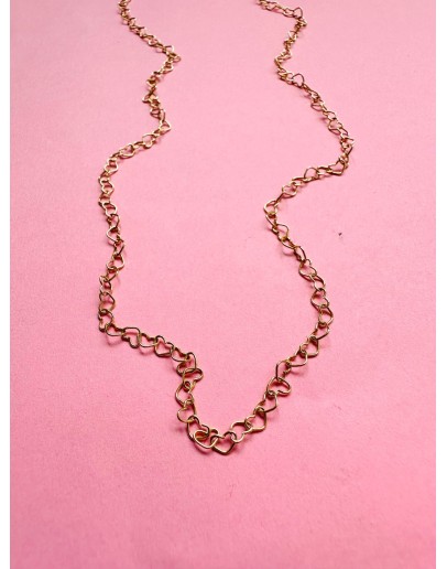 BEJOYCE - Collier Hartjes goldfilled