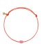 BETTY BOGAERS - Lips Rope Bracelet Light Pink Enamel Pink Rope