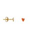 BETTY BOGAERS - Mini Heart Stud Earring Coral