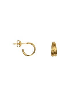 BETTY BOGAERS - Hammered Multiple Hoop Small