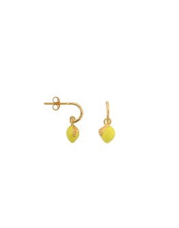 BETTY BOGAERS - Lemon Stud Hoop Earring