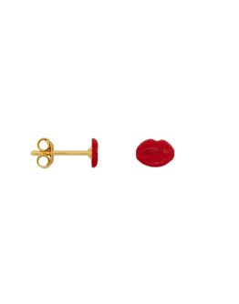 BETTY BOGAERS - Lips Stud Earring Red