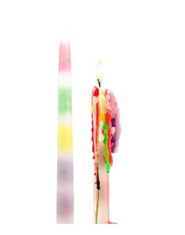 BITTEN - Rainbow Drip Candles, set of 2