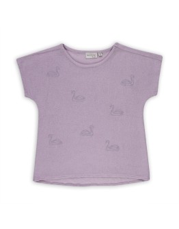 BLOSSOM KIDS - Shirt drop shoulder - Swan - Misty Lilac