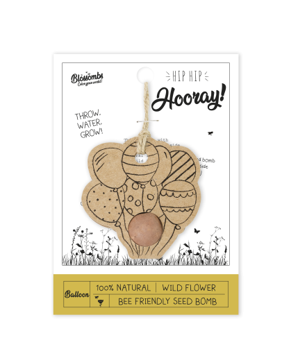 BLOSSOMBS - Celebrate hanger Hip hip hooray (incl 1 Blossomb)