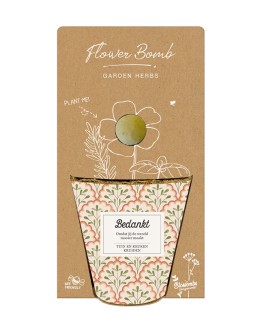 BLOSSOMBS - Grow Kit “Bedankt” met Tuin- en Keukenkruiden Mix