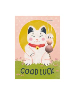 BLOSSOMBS - Gelukspoppetje met 2 bloembommetjes - Lucky Cat