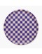 BLU KAT - Dienblad rond Checker Indigo/Almond - 38 cm