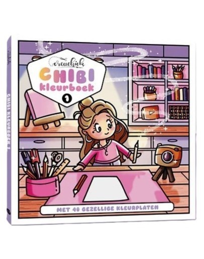 KLEURBOEK - Creachick Chibi Kleurboek 1 KLEURBOEK - Creachick Chibi Kleurboek 1