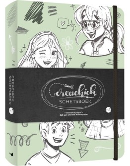 CreaChick Schetsboek Sage Green