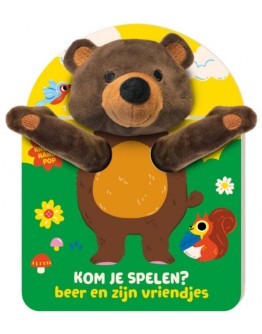 Kartonboek - Handpopboeken - Beer, kom je spelen? 1jr+