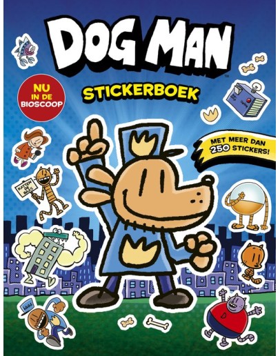 STICKERBOEK - Dog Man