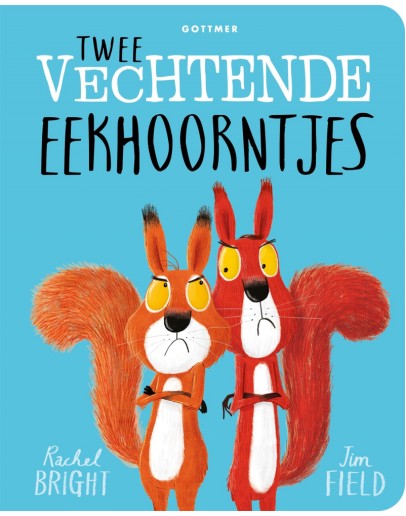 Kartonboek - Twee vechtende eekhoorntjes - 3jr+