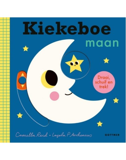 Kartonboek - Kiekeboe maan