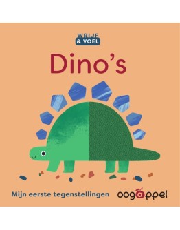 Kartonboek - Wrijf & voel: Dino's