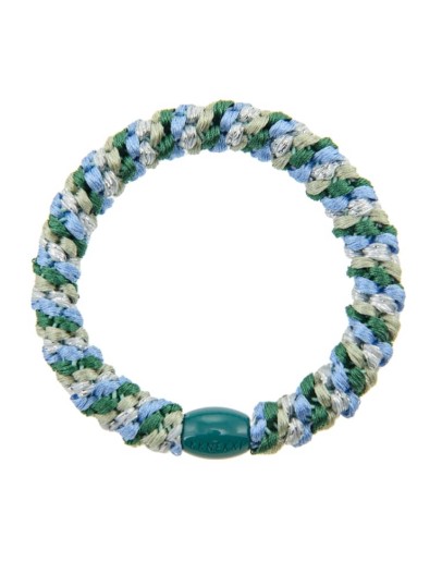 BonDep - Knekki haarelastiek Mix green silver glitter