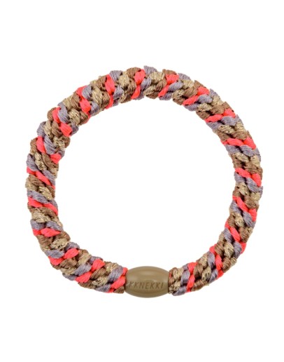 BonDep - Knekki haarelastiek Mix Nougat Neon Pink