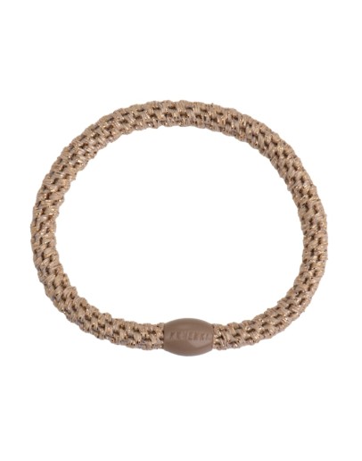 BonDep - Knekki haarelastiek Slim Beige glitter