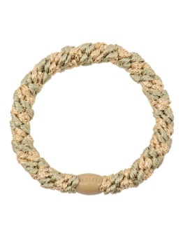 BonDep - Knekki haarelastiek Light camo beige glitter stripe