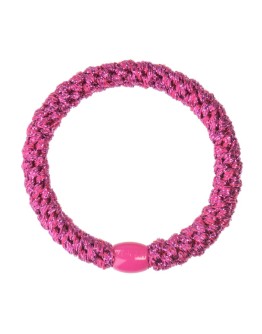 BonDep - Knekki haarelastiek Electric Pink glitter