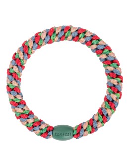 BonDep - Knekki haarelastiek CHRISTMAS Mix red green glitter