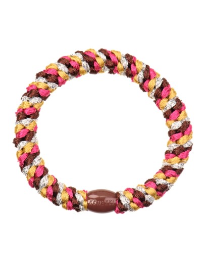 BonDep - Knekki haarelastiek Mix Pink Mustard glitter BonDep - Knekki haarelastiek Mix Pink Mustard glitter