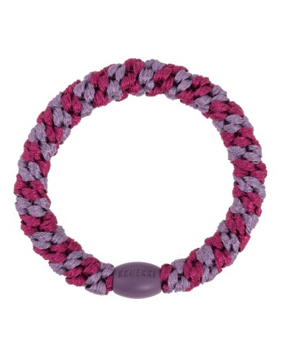 BonDep - Knekki haarelastiek Mulberry Mauve stripe BonDep - Knekki haarelastiek Mulberry Mauve stripe