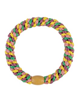 BonDep - Knekki haarelastiek Mix green yellow pink glitter